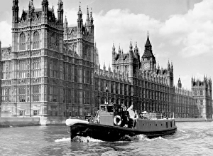 Government Gallery: LCC-LFB fireboat Massey Shaw, Westminster, London