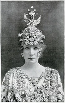 Intricate Gallery: Madame Sarah Bernhardt as Theodora - photograph by Downey