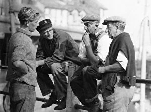 Railing Collection: Men at Brixham Harbour