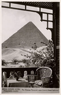 Egypt Gallery: Mena House Hotel, Cairo, Egypt - View of Cheops Pyramid