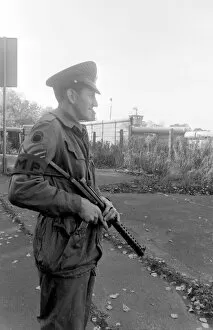 Berlin Wall Gallery: Military Police guard, West Berlin, Germany