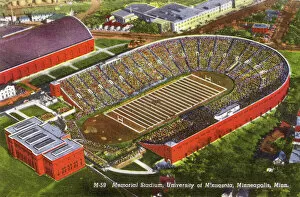 Memorial Collection: Minneapolis, Minnesota, USA - Memorial Stadium, University