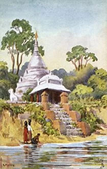 Pagoda Gallery: Myanmar - Mandalay - Riverside Pagoda - Irrawaddy River