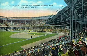 Crowd Collection: Navin Field (Briggs Stadium), Detroit, Michigan, USA