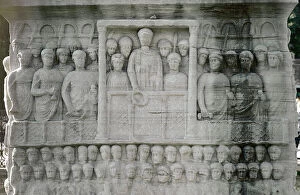 Bas Relief Collection: Obelisk of Theodosius. 4th century. Detail of the pedestal