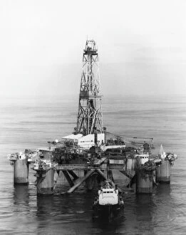 Pillars Gallery: Oil rig Dixilyn Field 97, 110 miles off Lands End, Cornwall