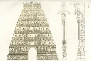 Pagoda Gallery: Pagoda of Chidambaram, Hindu temple with gopuram tower