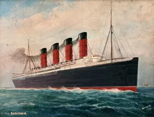 Liner Collection: Painting of the Lusitania