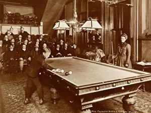 Seated Collection: Playing billiards