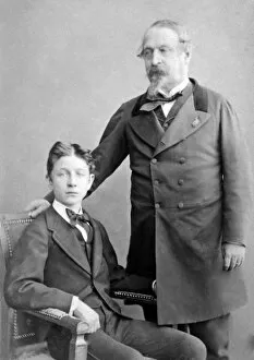 Seated Gallery: Portrait of the Prince Imperial and Napoleon III