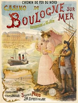 Brussels Collection: Poster advertising Boulogne sur Mer, France