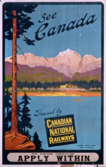 Poster advertising Canada via Canadian National Railways