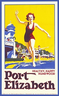 Swim Gallery: Poster advertising Port Elizabeth, South Africa