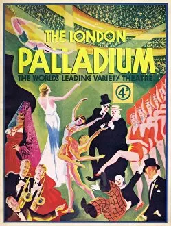 Vintage Magazine cover poster reproduction. London Palladium