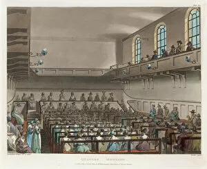 Seated Gallery: Quaker Meeting / R & Pugin