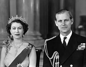 Monarchy Gallery: Queen Elizabeth II and Duke of Edinburgh, 1954