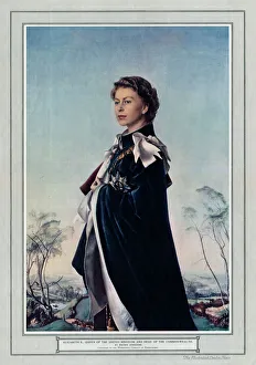Monarchy Gallery: Queen Elizabeth II by Pietro Annigoni in the ILN
