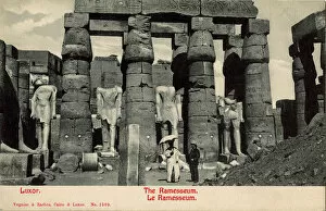 Egypt Gallery: Ramesseum of Rameses II, Thebes, Egypt