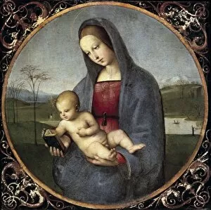 Hermitage Collection: Raphael (1483-1520). Madonna Conestabile. 1504