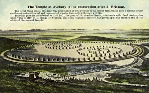 Archaeology Collection: Reconstruction of the Stone circles at Avebury, Wiltshire