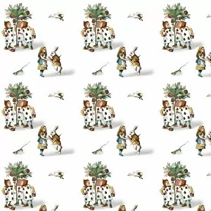 Graphics Gallery: Repeating Pattern - Alice and Gardeners