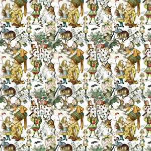 Graphics Gallery: Repeating Pattern - Alice in Wonderland characters