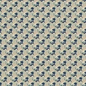Graphics Gallery: Repeating Pattern - Hokusai Great Wave