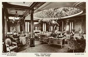 Columns Gallery: RMS Mauretania, First Class Lounge