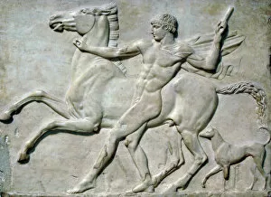 Bas Relief Collection: Roman art. Boy with horse (possible CastorI. Marble. Relief