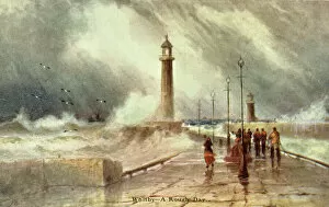 Lighthouse Collection: A Rough Day, Whitby, North Yorkshire