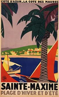 Resort Gallery: Sainte Maxime French travel poster