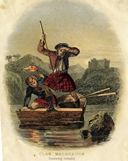 Flame Collection: Scottish Types - Leistering Salmon, Clan MacGregor