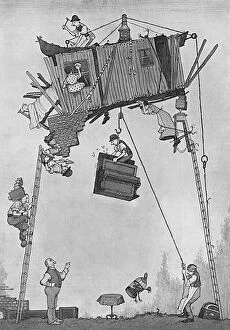 Construction Collection: Self-Help in War Time by Heath Robinson Building a Bungalow