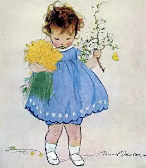 Child Hood Collection: Spring Flowers by Muriel Dawson