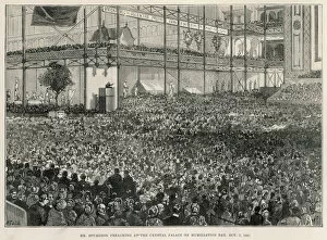 Crowd Collection: Spurgeon preaching at Crystal Palace