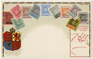 Stamp Card produced by Ottmar Zeihar - British Guyana Stamp Card produced by Ottmar Zeihar - British Guyana