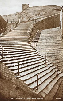 Step Gallery: Steps up to Whitby Church