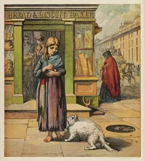 Bread Collection: Street Girl & Cat 1860S
