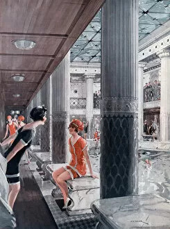 Columns Gallery: The swimming pool on board the Berengaria