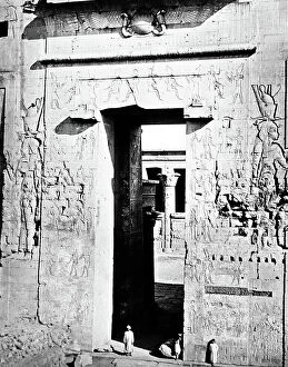 Edfu Collection: Temple, Edfu, Egypt, Victorian period