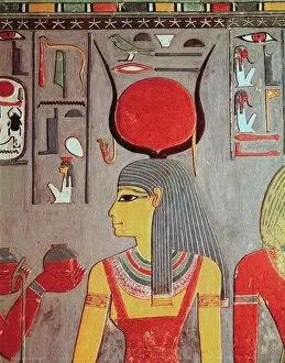 Egypt Gallery: Tomb of Horemheb. Hathor. Fresco