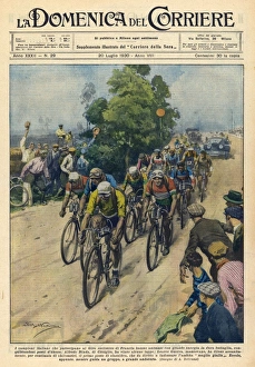 <b class=qtipBold><figcaption>Tour De France 1930</figcaption></b><br>A group of Italian riders.<br><em>© Mary Evans Picture Library 2015 - https://copyrighthub.org/s0/hub1/creation/maryevans/MaryEvansPictureID/10129098</em> Tour De France 1930