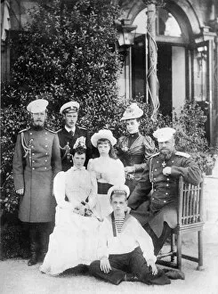 Seated Gallery: Tsar Alexander III and family