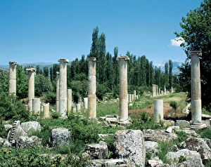 Turkey. Asia Minor. Ephesus. Ruins of Commercial Agora. Near