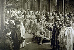 Abbey Collection: The Unknown Warrior - scene at Westminster Abbey