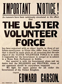 Government Gallery: UVF - Ulster Volunteer Force Poster