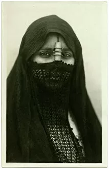 Egypt Gallery: Veiled Egyptian Woman - Cairo