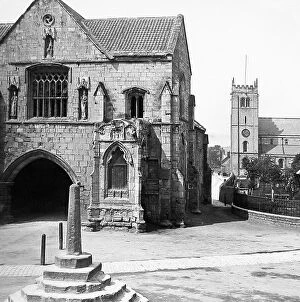Gatehouse Collection: Worksop Abbey Gatehouse Victorian period