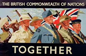 WW2 and WW2 Propaganda Posters: WW2 poster, The British Commonwealth of Nations Together