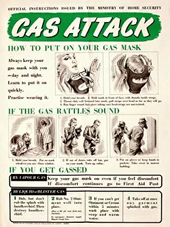 WW2 and WW2 Propaganda Posters: WW2 poster -- gas attack